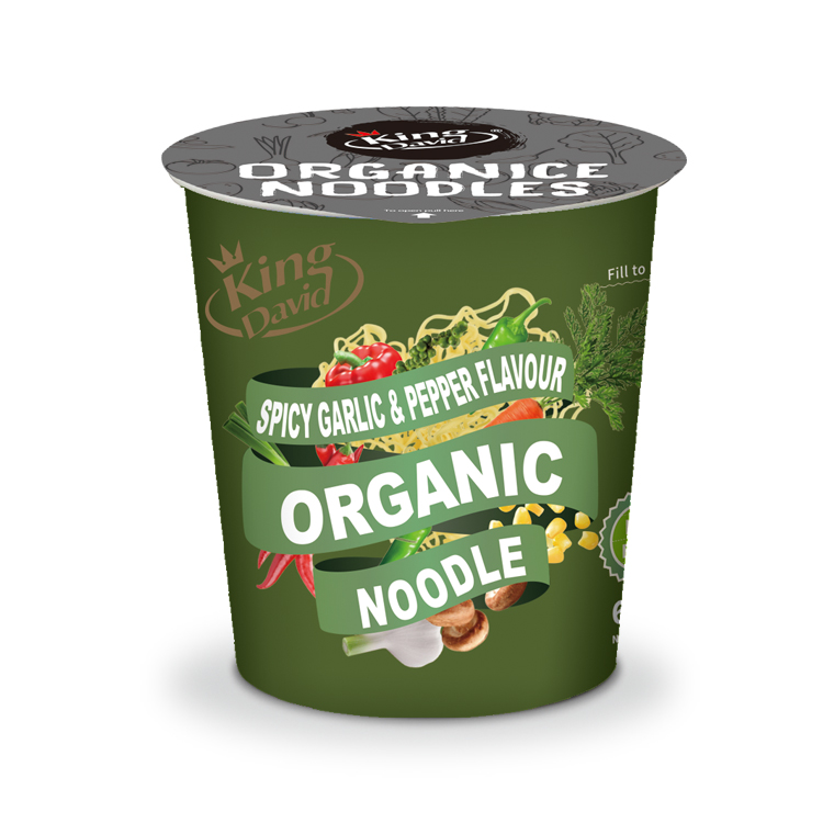 organic Garlic&Pepper cup noodles