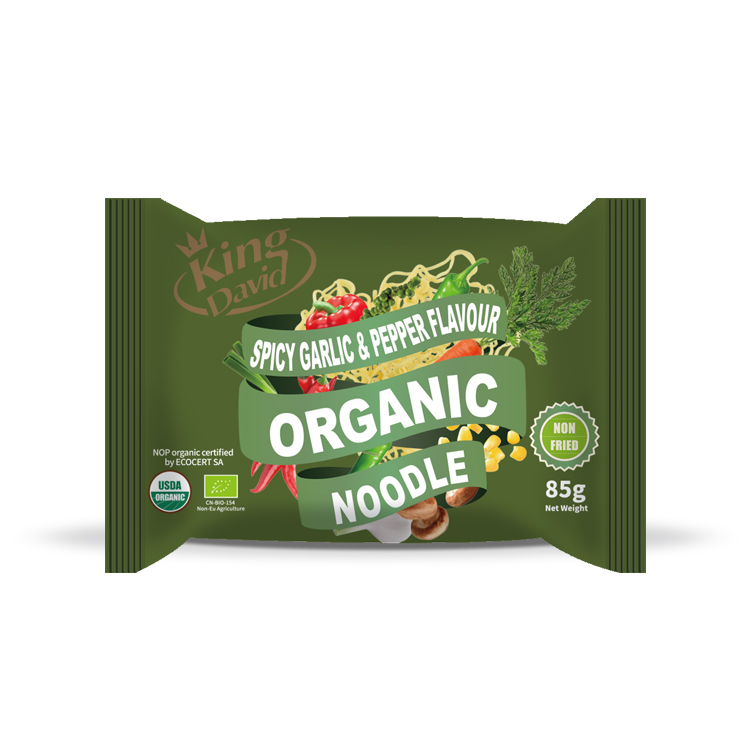 organic bag noodle Garlic&Pepper flavor